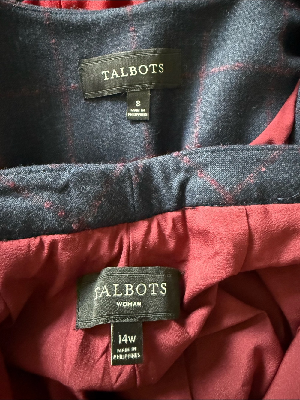 Talbots Wool Windowpane Check Blazer - Picture 13 of 13